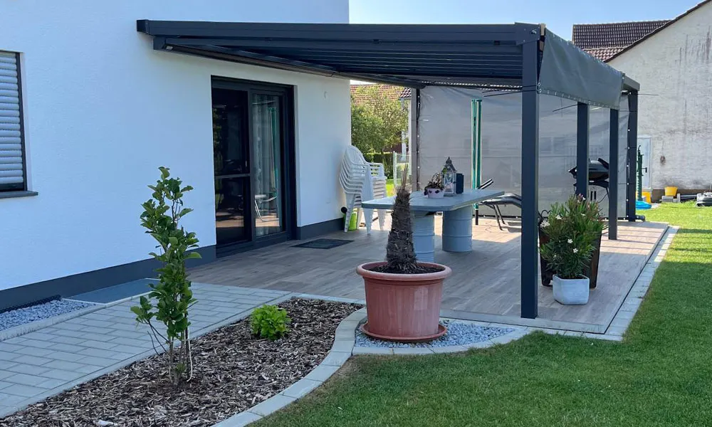 Pergola & Lamellendach aus Aluminium — Beispielbild von Zitberg
