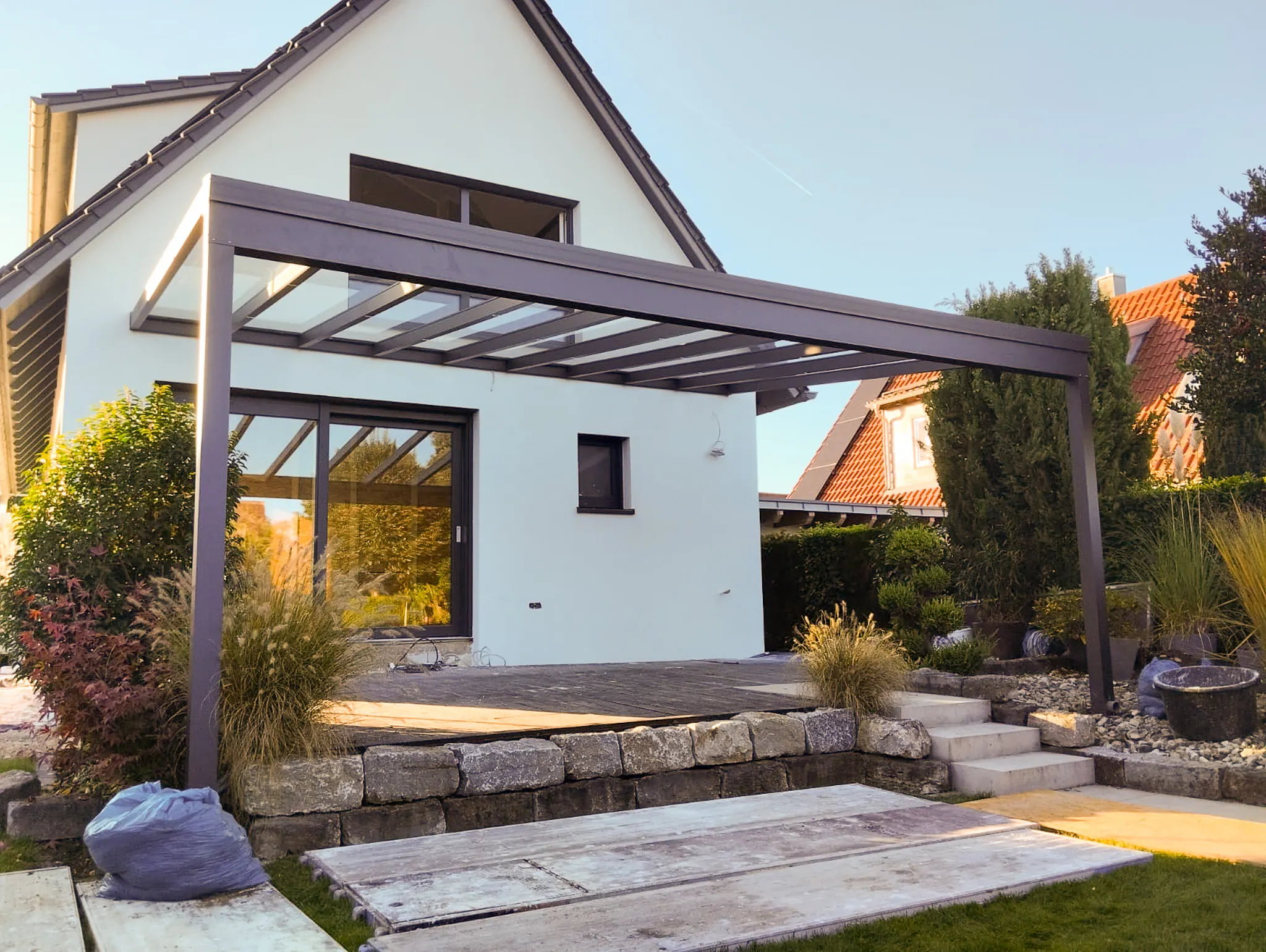 Frei stehende Terrassenüberdachung von Markus H. in Bad Rappenau