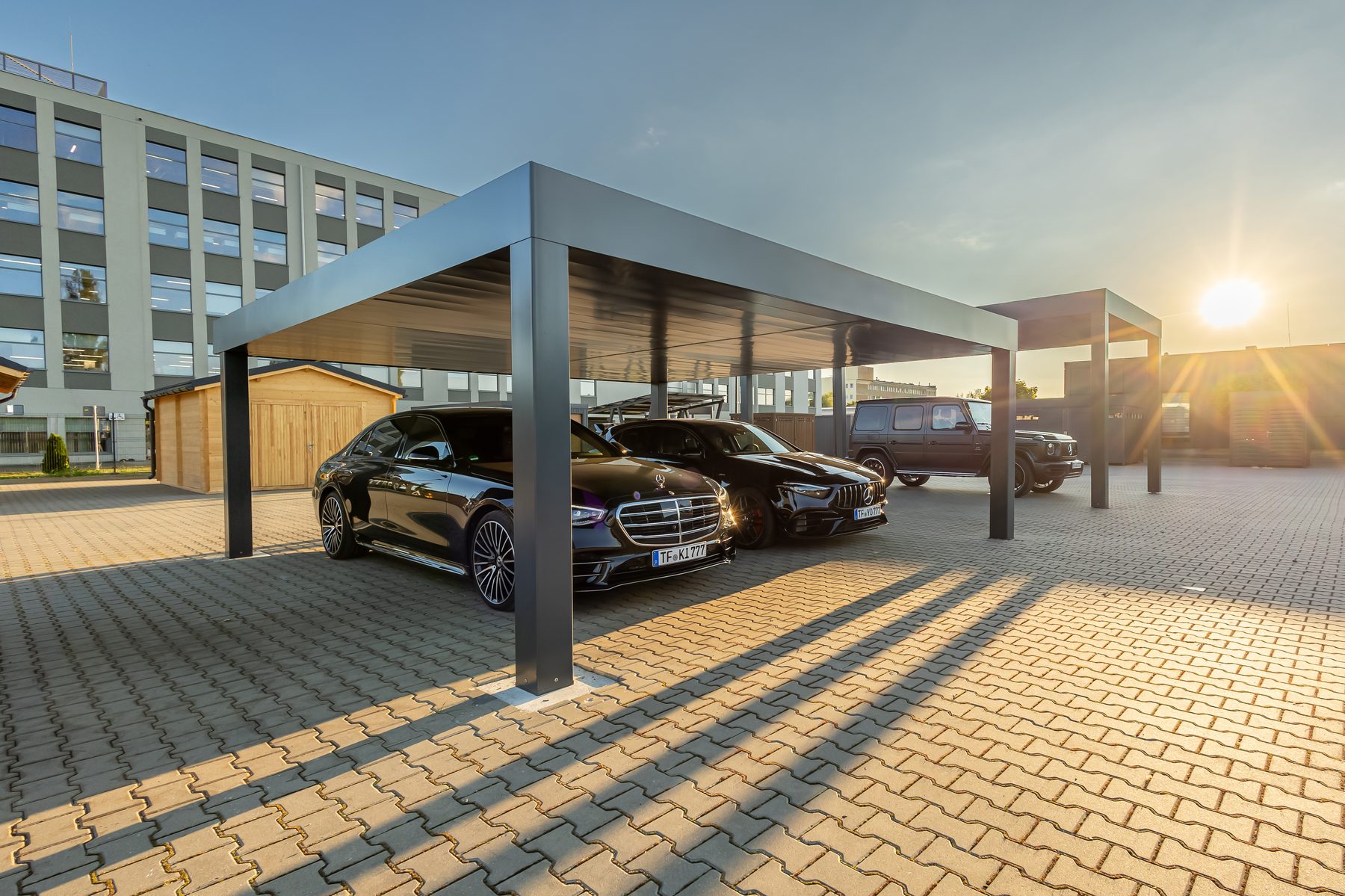 Premium Design Doppelcarport STARK aus Stahl